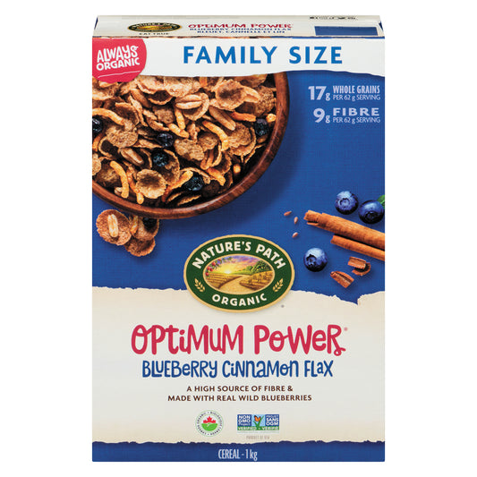 NATURE'S PATH OPTIMUM BLUEBERRY CINNAMON FLAX ORGANIC, 6 X 1 KG