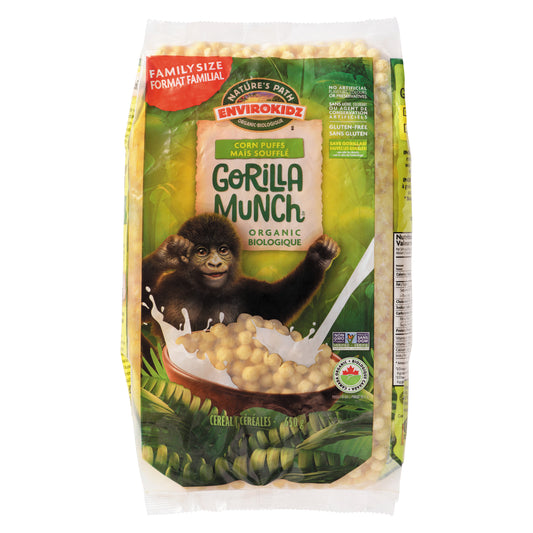 NATURE'S PATH ENVIROKIDZ GORILLA MUNCH GLUTEN-FREE ORGANIC, 6 X 650 G