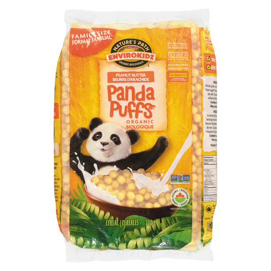 NATURE'S PATH ENVIROKIDZ PANDA PUFFS GLUTEN-FREE ORGANIC, 6 X 700 G