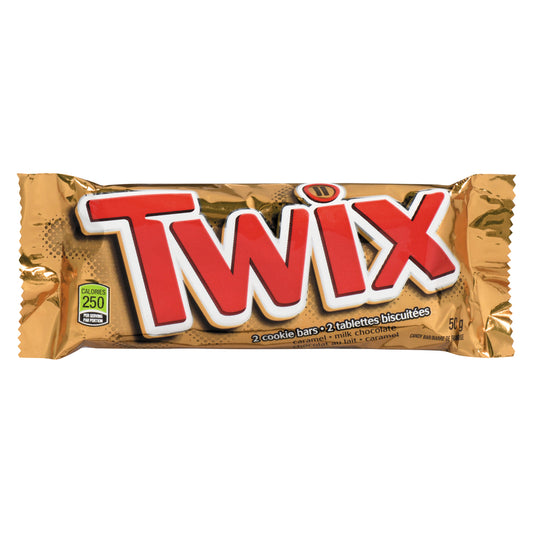 TWIX CHOCOLATE CARAMEL BAR, 36 X 50 G