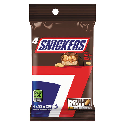 SNICKERS CHOCOLATE BAR EMBOSSED 4, 22 X 4 X 52 G