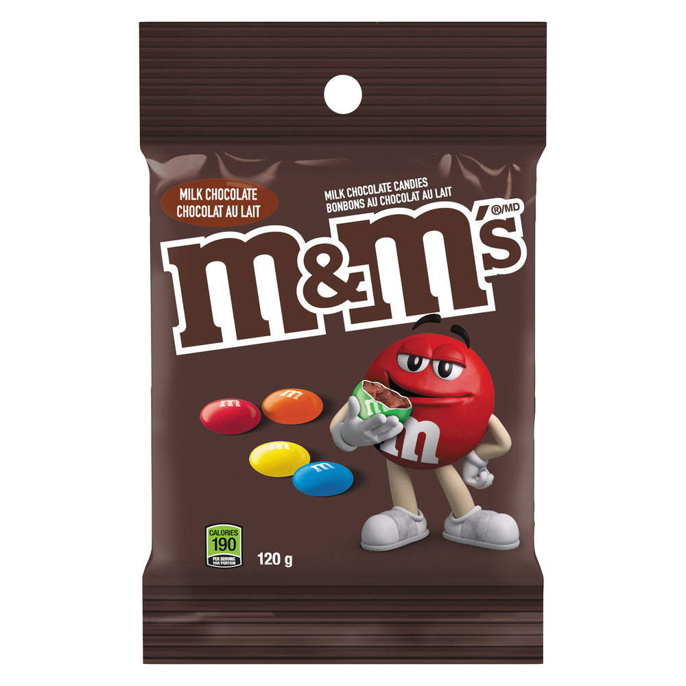 M&M MINIS MILK CHOCOLATE PEG, 12 X 120 G