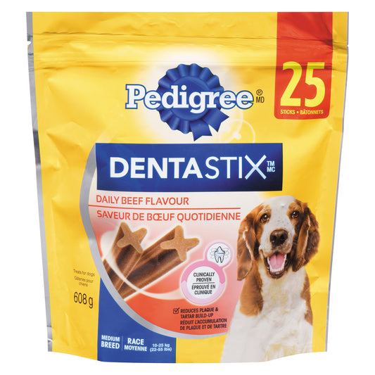 PEDIGREE DENTA STIX MEDIUM BEEF, 4 X 608 G