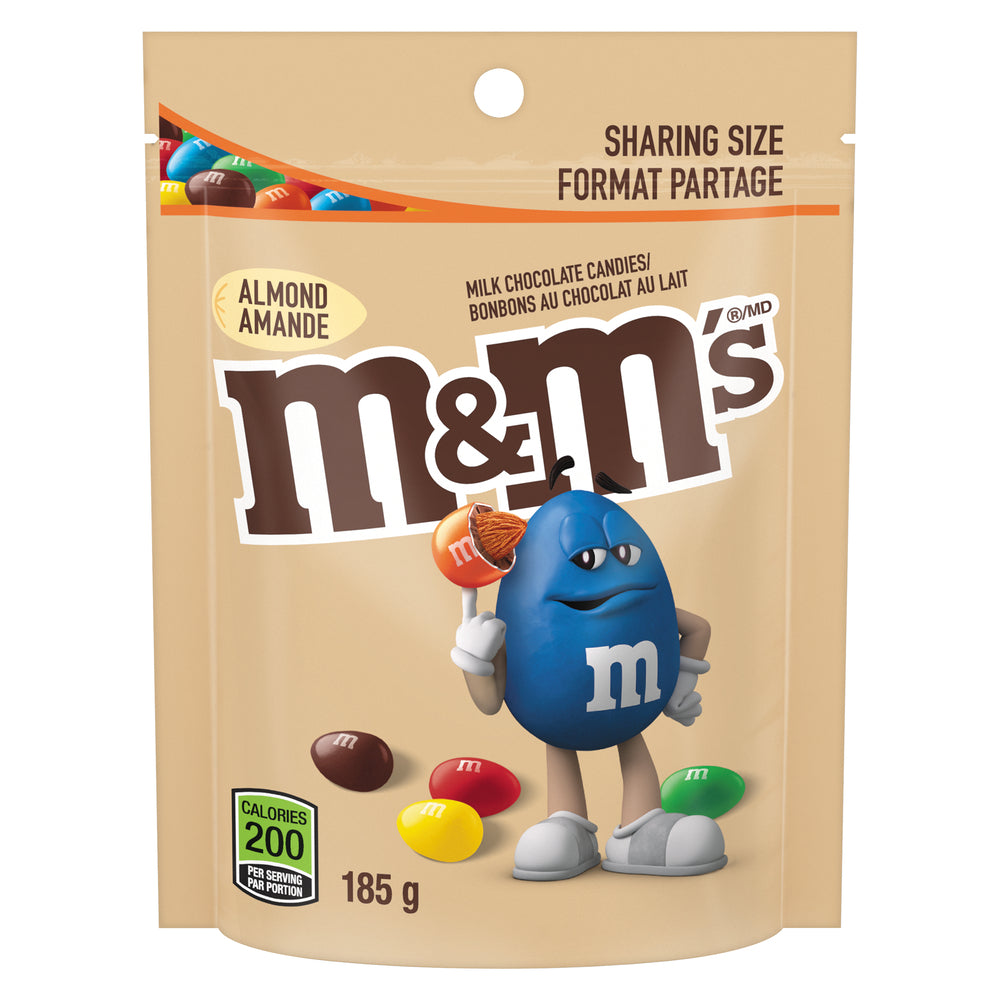 M&M ALMONDS BAG, 15 X 185 G