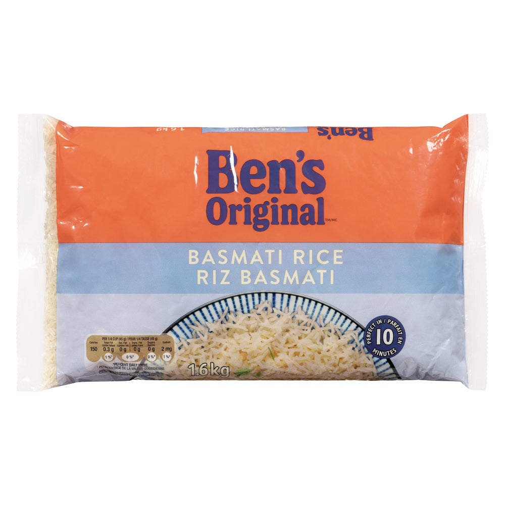 BENORGNL BASMATI RICE CANADA 6X1.6KG, 6 X 1.6 KG