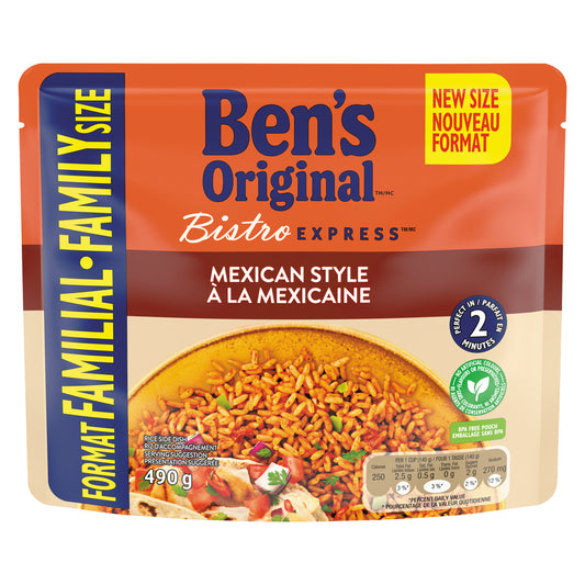 BENORGNL MEXICAN STYLE RICE, 6 X 490 G