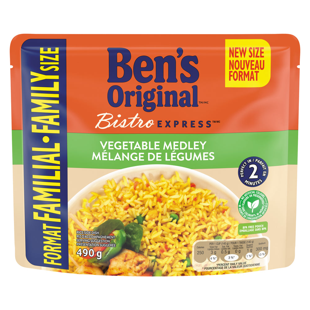 BENORINL VEGETABLE RICE, 6 X 490 G
