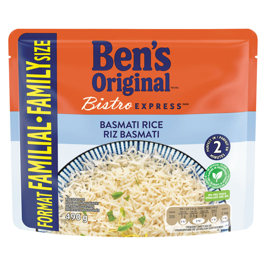BENORGNL BASMATI RICE, 6 X 490 G