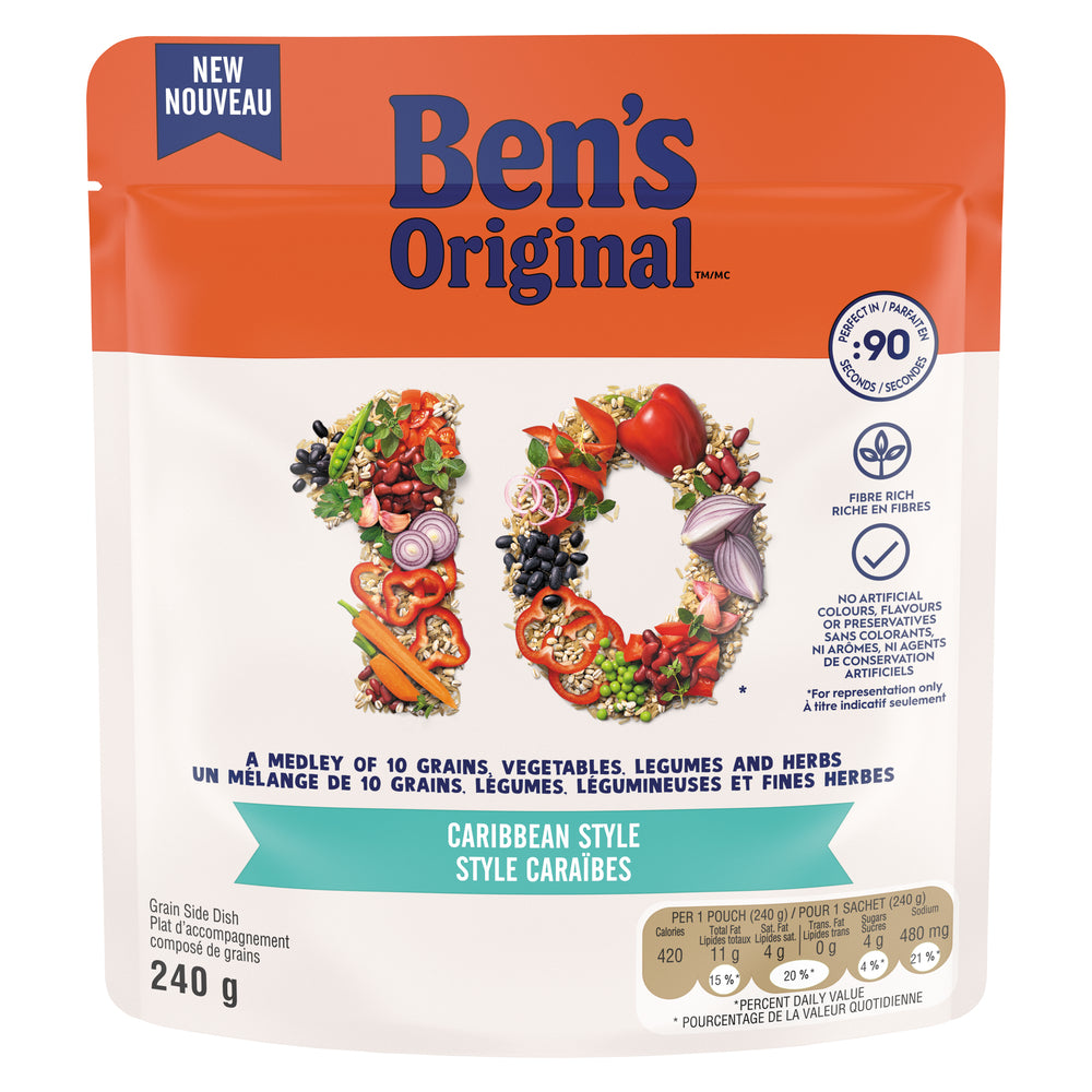 BEN 10 CARIBBEAN STYLE RICE, 6 X 240 G