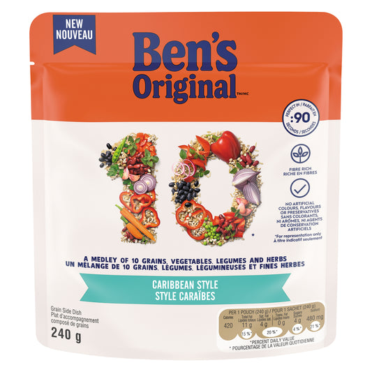 BEN 10 CARIBBEAN STYLE RICE, 6 X 240 G