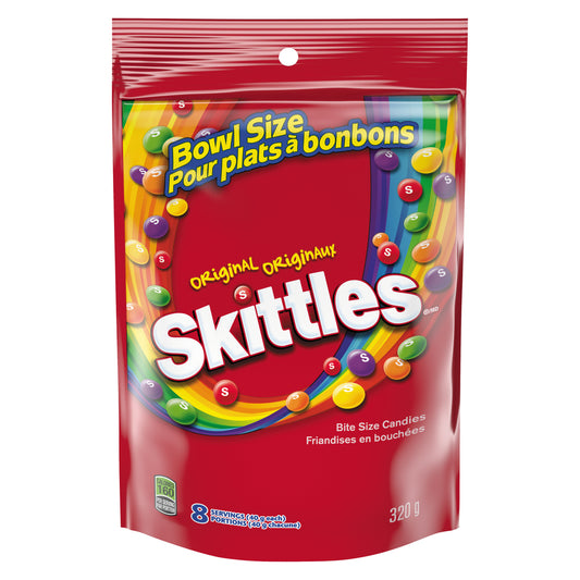 SKITTLES ORIGINAL CANDY STANDUP BAG, 12 X 320 G