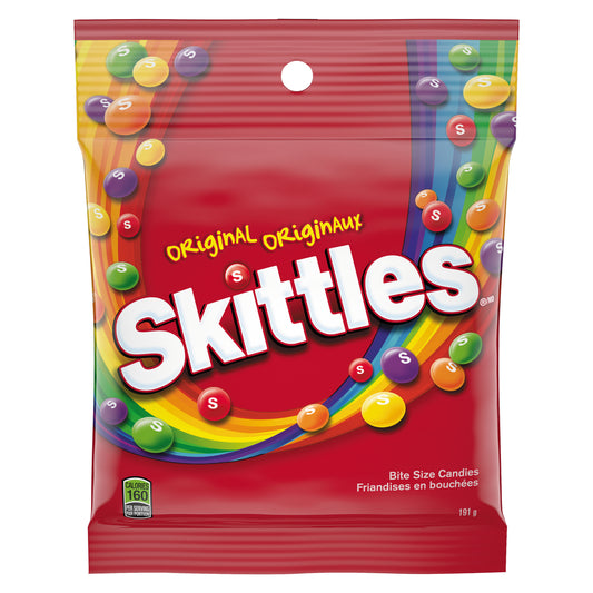 SKITTLES ORIGINAL SWEETS, 12 X 191 G
