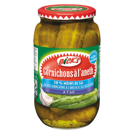 BICKS DILL GARLIC PICKLES SEA SALT, 12 X 1 L