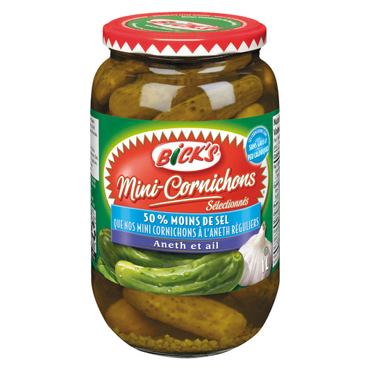 BICKS MINI DILL PICKLES, 12 X 1 L