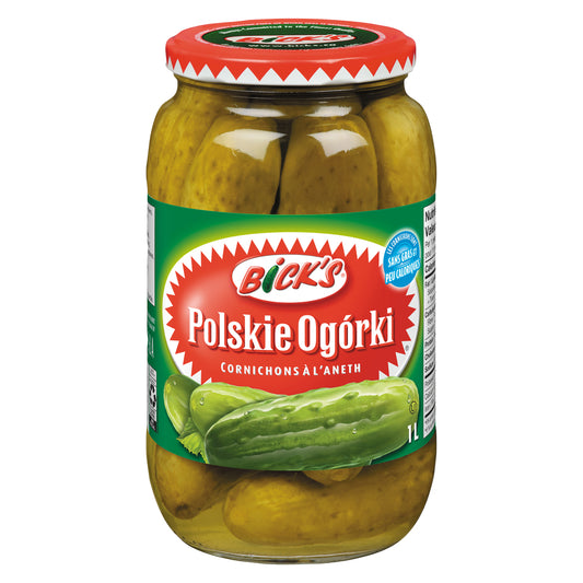 BICKS POLSKIE OGORKI PICKLES, 12 X 1 L