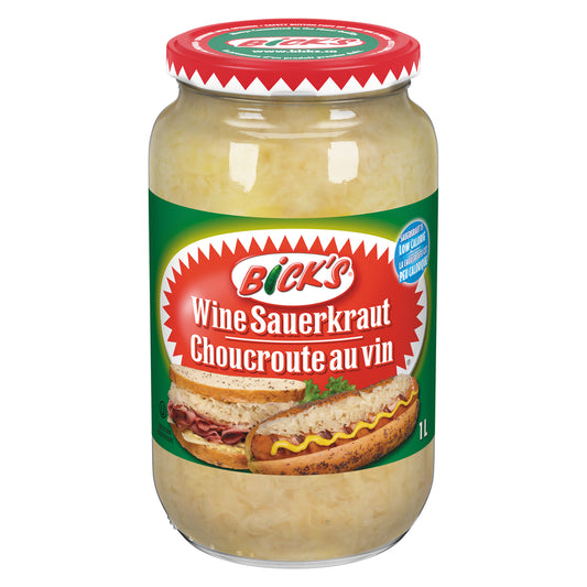 BICKS SAUERKRAUT MARINADE WITH WINE, 12 X 1 L