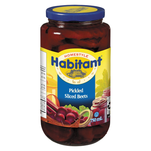 HABITANT MARINATED SWEET SLICED BEETS, 12 X 750 ML