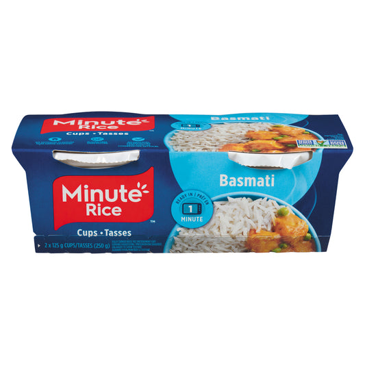 MINUTE RICE READY TO SERVE BASMATI RICE, 8 X 2 X 125 G