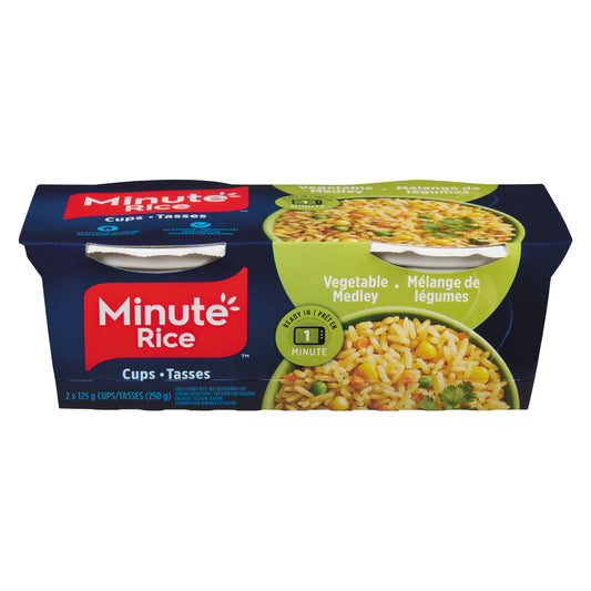 MINUTE RICE READY TO SERVE MEDITERRANEAN BLEND, 8 X 2 X 125 G