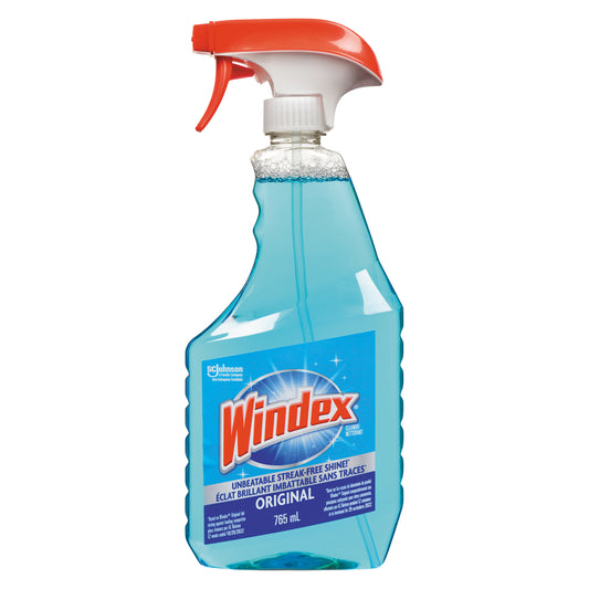WINDEX BLUE WINDOW CLEANER, 12 X 765 ML