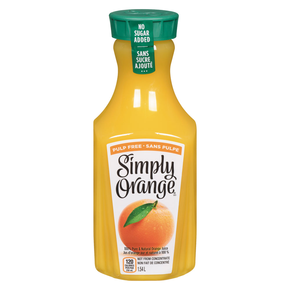 SIMPLY PULP-FREE ORANGE JUICE, 6 X 1.54 L