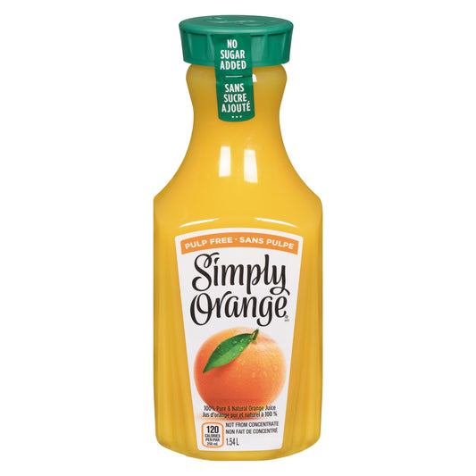 SIMPLY PULP-FREE ORANGE JUICE, 6 X 1.54 L