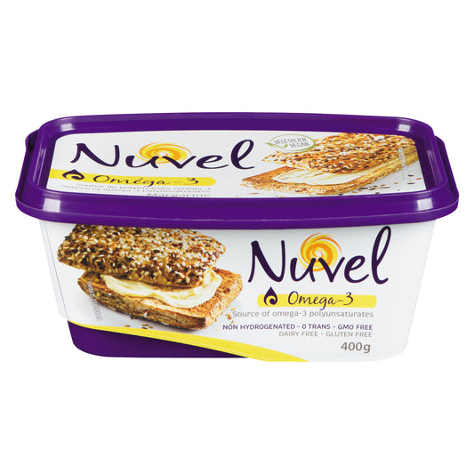 NUVEL MARGARINE NON-HYDROGENATED CANOLA, 12 X 400 G