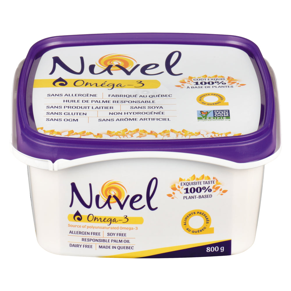 NUVEL MARGARINE NON-HYDROGENATED CANOLA, 12 X 800 G