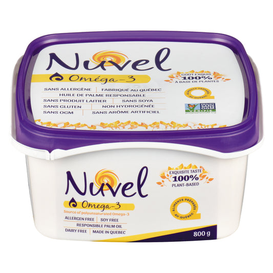 NUVEL MARGARINE NON-HYDROGENATED CANOLA, 12 X 800 G