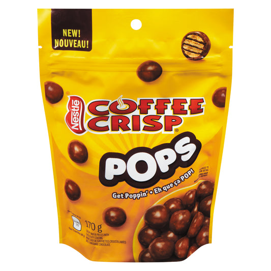 NESTLE COFFEE CRISP CHOCOLATE POPS, 12 X 170 G