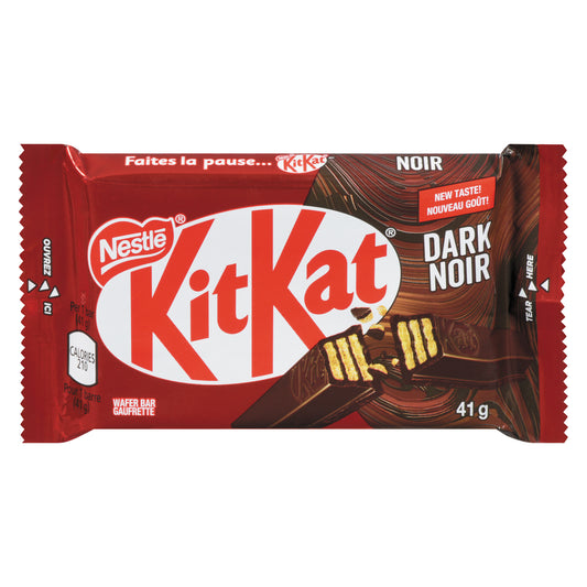 NESTLE KIT KAT 4 DARK CHOCOLATE FINGERS, 24 X 41 G