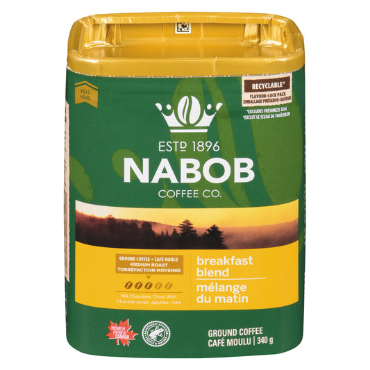 NABOB COFFEE MORNING BLEND, 6 X 340 G