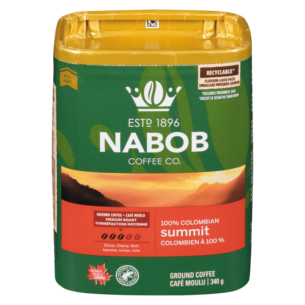 NABOB COFFEE SUMMIT 100% COLOMBIAN, 6 X 340 G