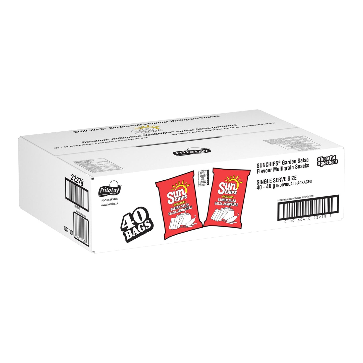 SUN CHIPS, GARDEN SALSA, 40 X 40G
