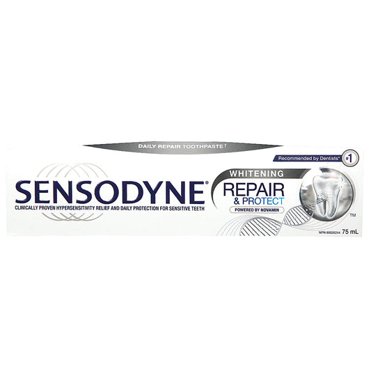 SENSODYNE R&P WHITENING TOOTHPASTE, 12 X 75 ML