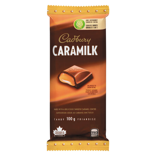 CADBURY CARAMILK CHOCOLATE BAR, 19 X 100 G