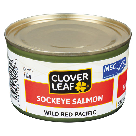 CLOVERLEAF LOW SODIUM RED PACIFIC SOCKEYE  SALMON, 24 X 213 G