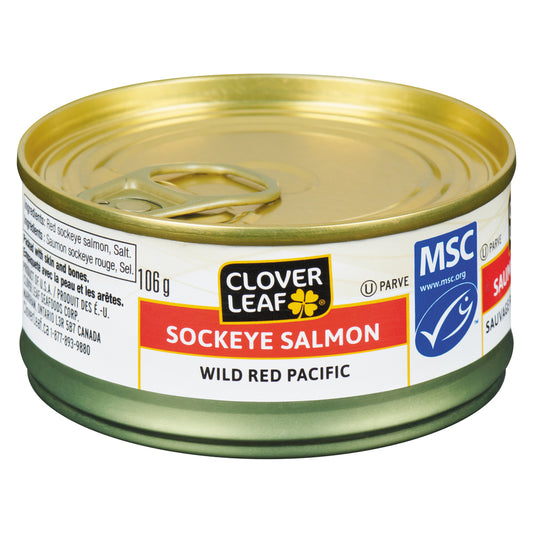 CLOVERLEAF SOCKEYE SALMON, 24 X 106 G