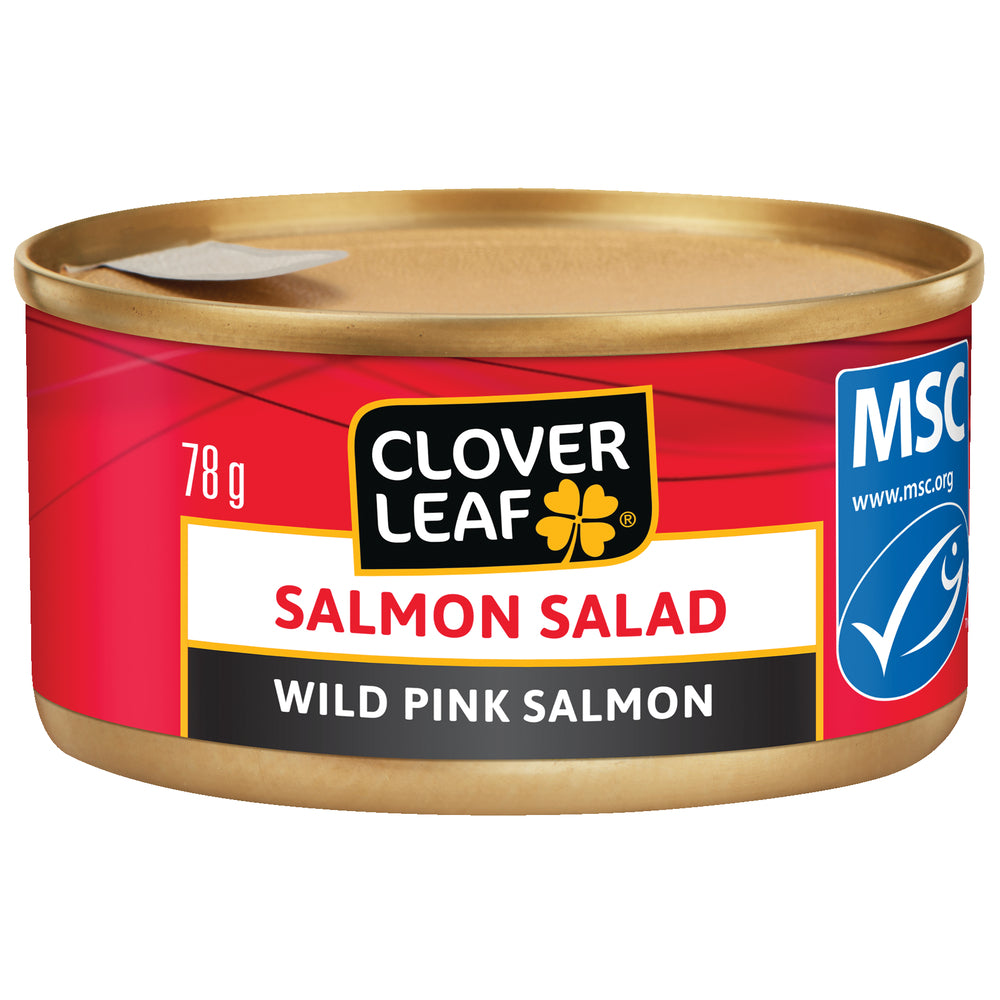 CLOVERLEAF SALMON MAYO LEG SALAD, 24 X 78 G