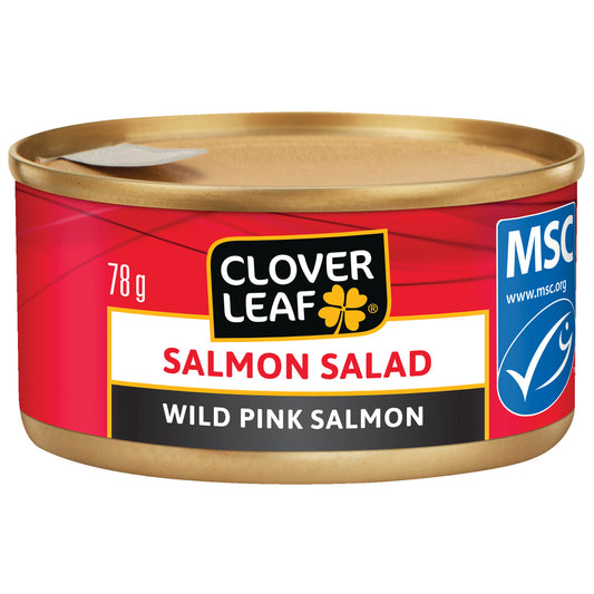 CLOVERLEAF SALMON MAYO LEG SALAD, 24 X 78 G