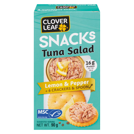 CLOVERLEAF LEMON PEPPER TUNA SALAD, 12 X 90 G