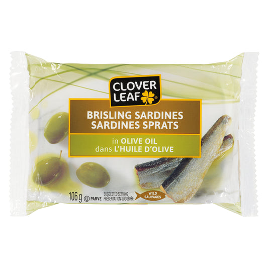 CLOVERLEAF SARDINES IN OLIVE OIL, 18 X 106 G
