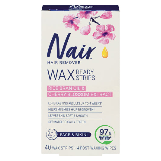 NAIR BRAZILIAN BIKINI WAX STRIPS, 6 X 40 UN