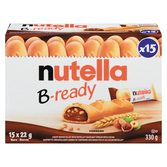 FERRERO NUTELLA BREADY (PACK OF 15), 10 X 330 G