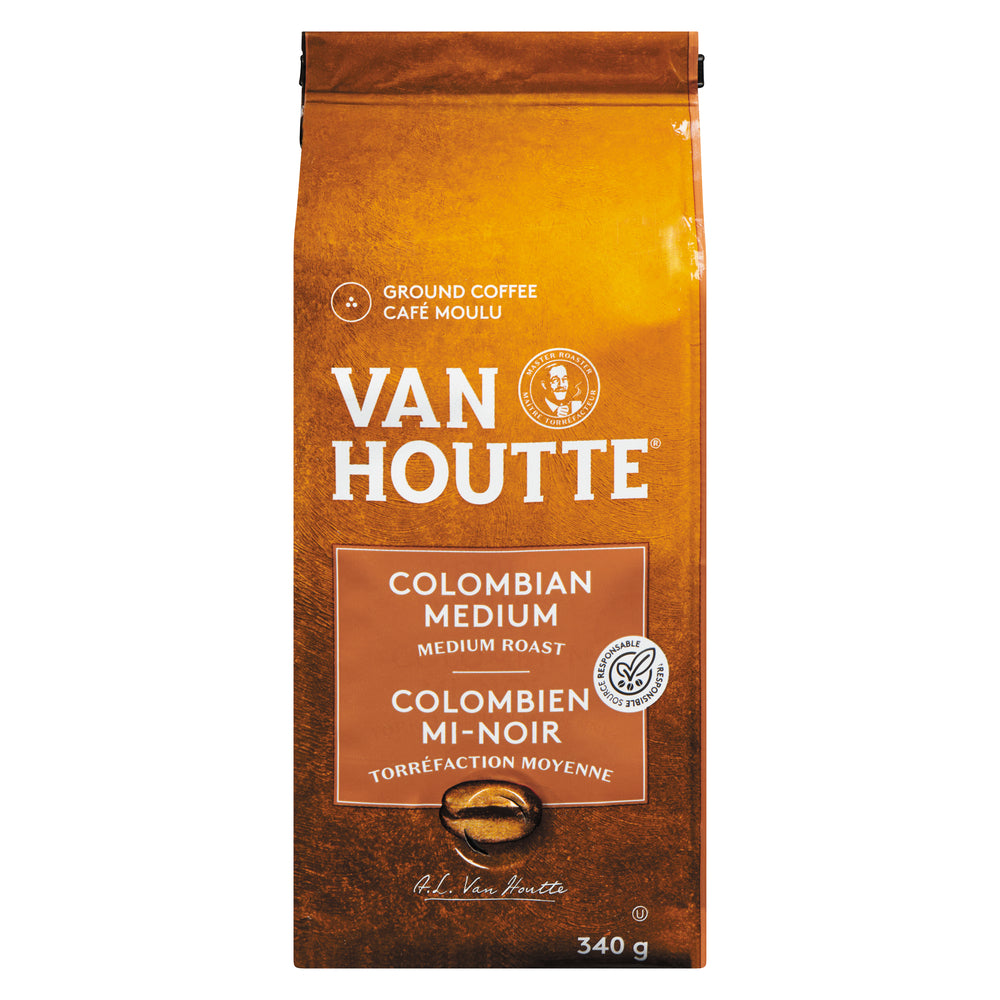 VANHOUTTE GROUND COLOMBIAN COFFEE, 6 X 340 G