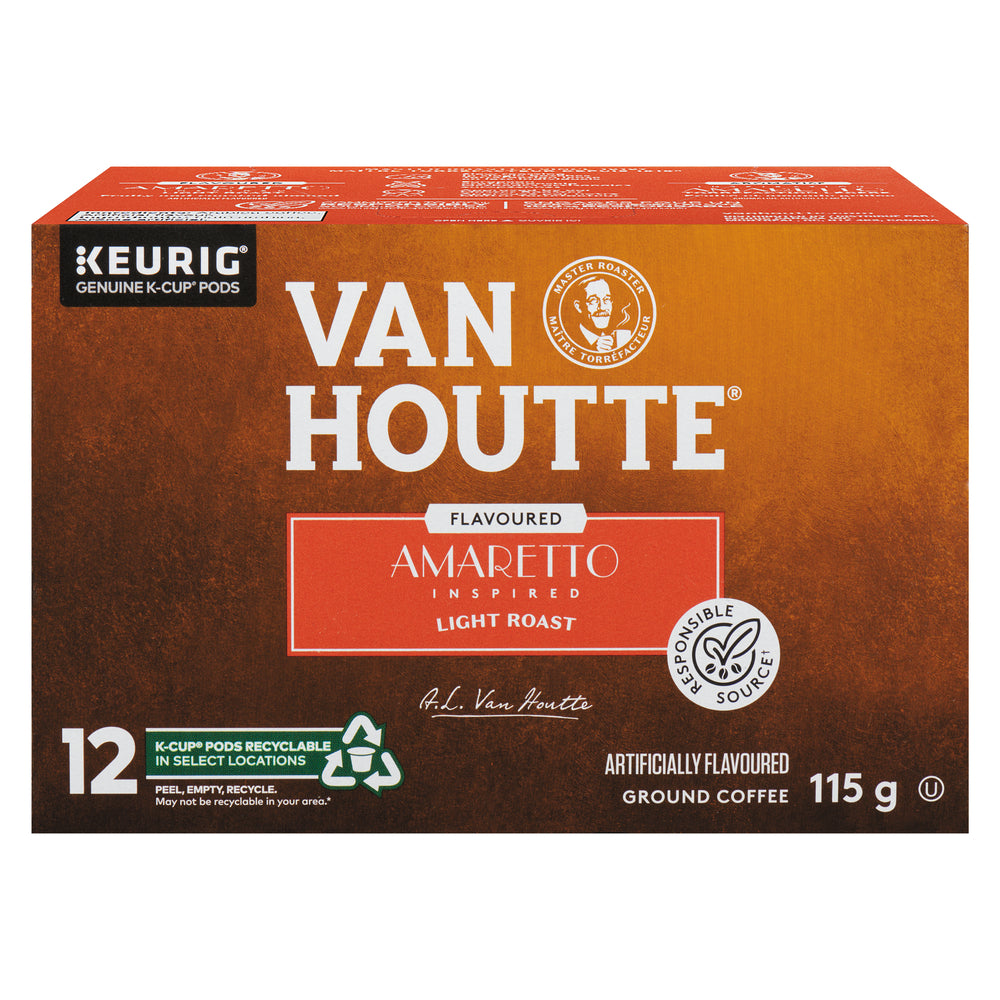 VANHOUTTE COFFEE AMARETTO 12 KCUP, 6 X 115 G