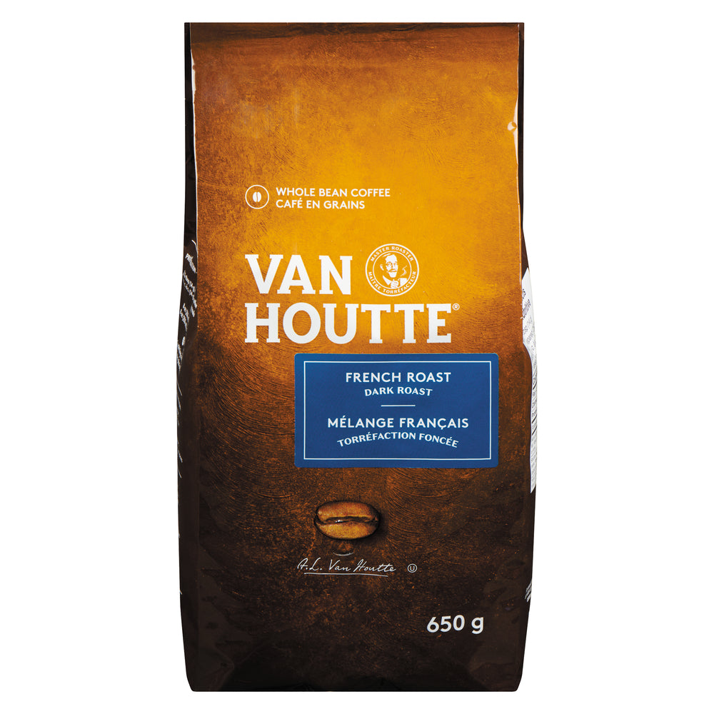 VANHOUTTE FRENCH DARK ROAST BEANS, 6 X 650 G