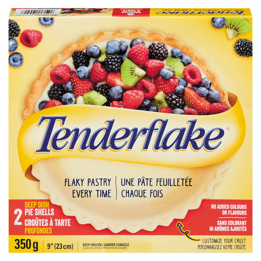 TENDERFLAKE DEEP DISH PIE CRUST 9 INCH, 12 X 350 G