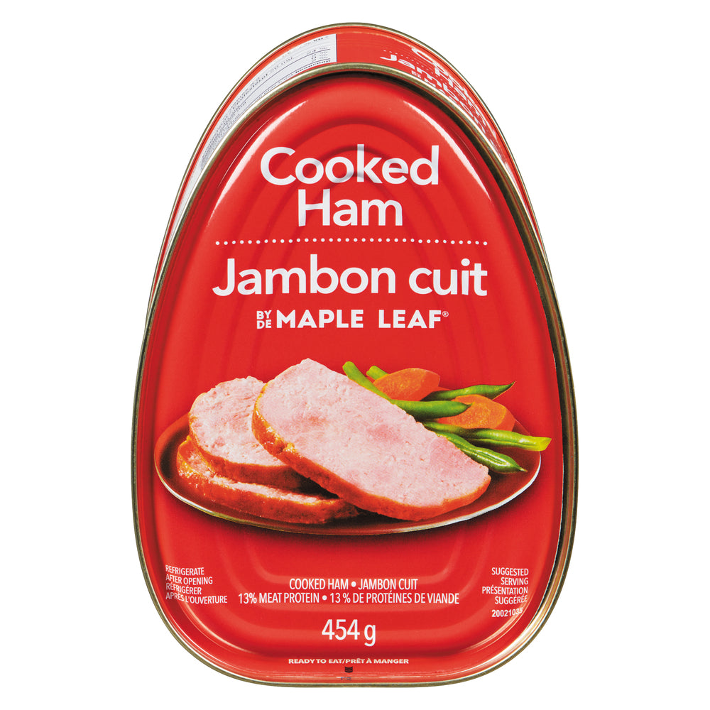 MAPLE LEAF COOKED HAM REGULAR, 12 X 454 G