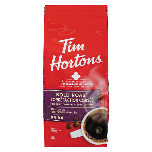 TIM HORTONS BOLD ROAST COFFEE, 6 X 300 G